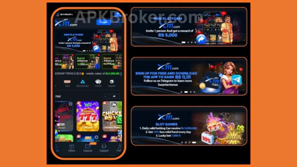 X111 Game internal interface and promotion canter of game