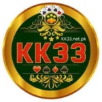 KK33 Game APK logo with green and gold design featuring playing card suits