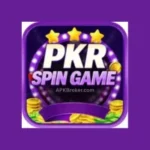 PKRSpin Game logo icon with blue background and clean, modern branding design.