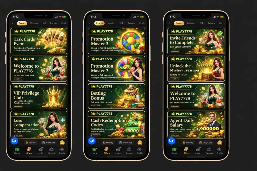 Play7778 Game APK permotion center of game